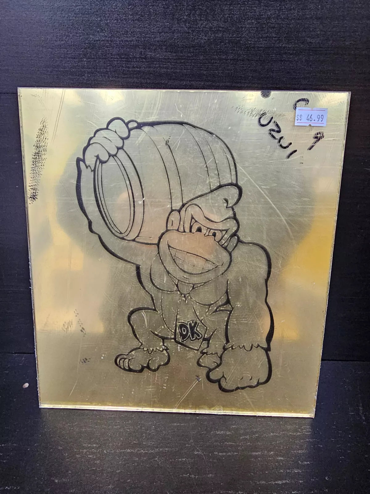 Donkey Kong Etched Gold Vinyl
