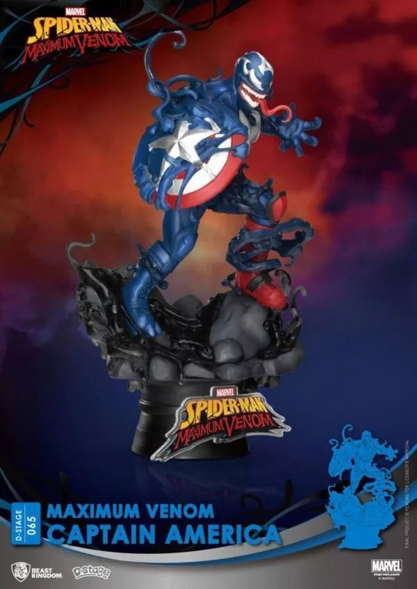 MARVEL - D STAGE - MAXIMUM VENOM CAPTAIN AMERICA