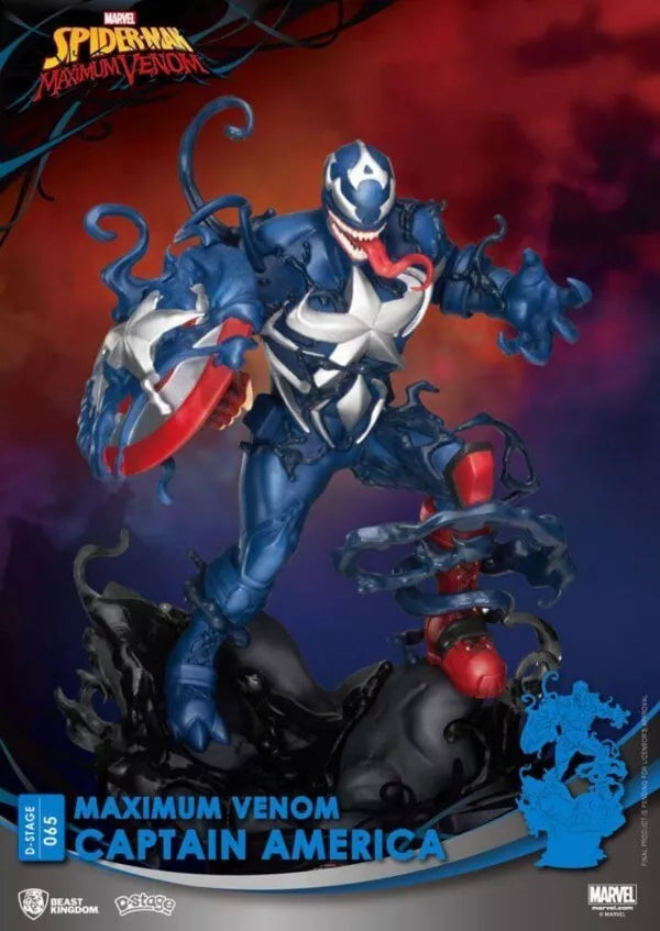 MARVEL - D STAGE - MAXIMUM VENOM CAPTAIN AMERICA