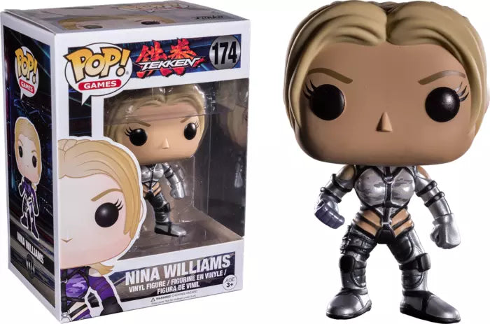 Tekken - Nina Williams Silver Suit US Exclusive Pop! Vinyl Figure NEW Funko