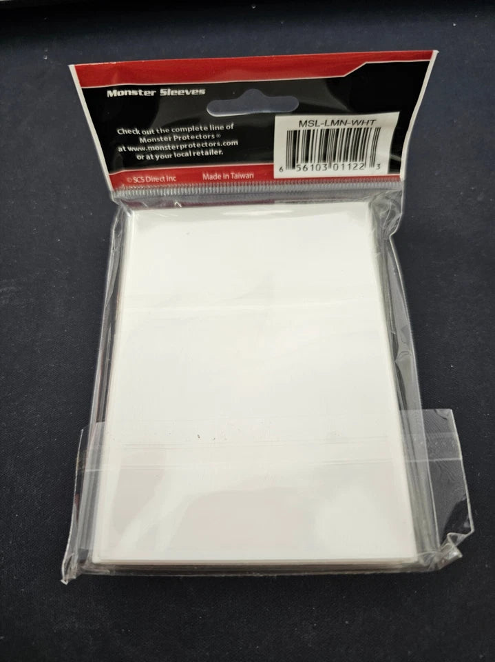 BCW Monster Deck Protectors Standard Matte White (50 Sleeves)