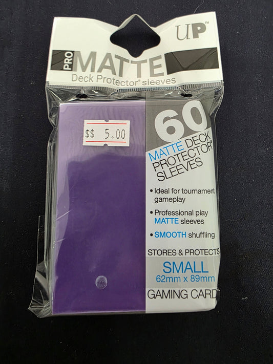 Ultra Pro: PRO-Matte 60ct Small Deck Protector sleeves: Purple 62mm x 89mm