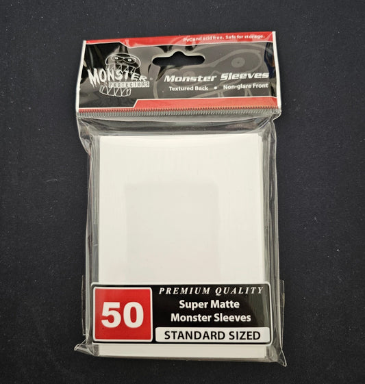 BCW Monster Deck Protectors Standard Matte White (50 Sleeves)